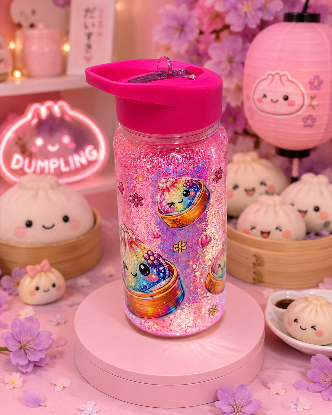 10oz kids dumpling flip top bottle