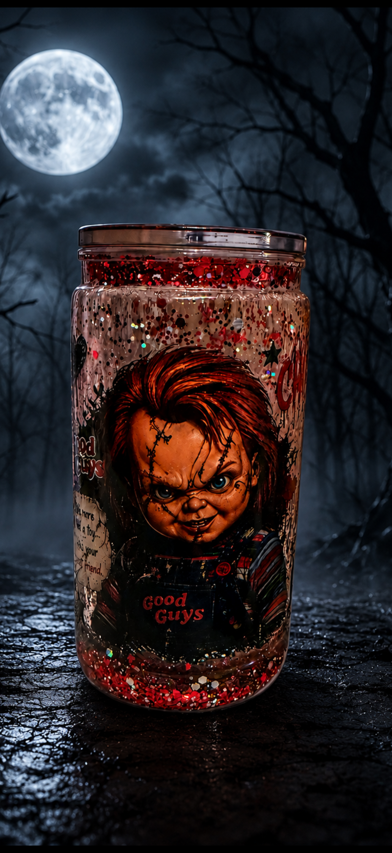 16oz wanna play ? Snowglobe tumbler